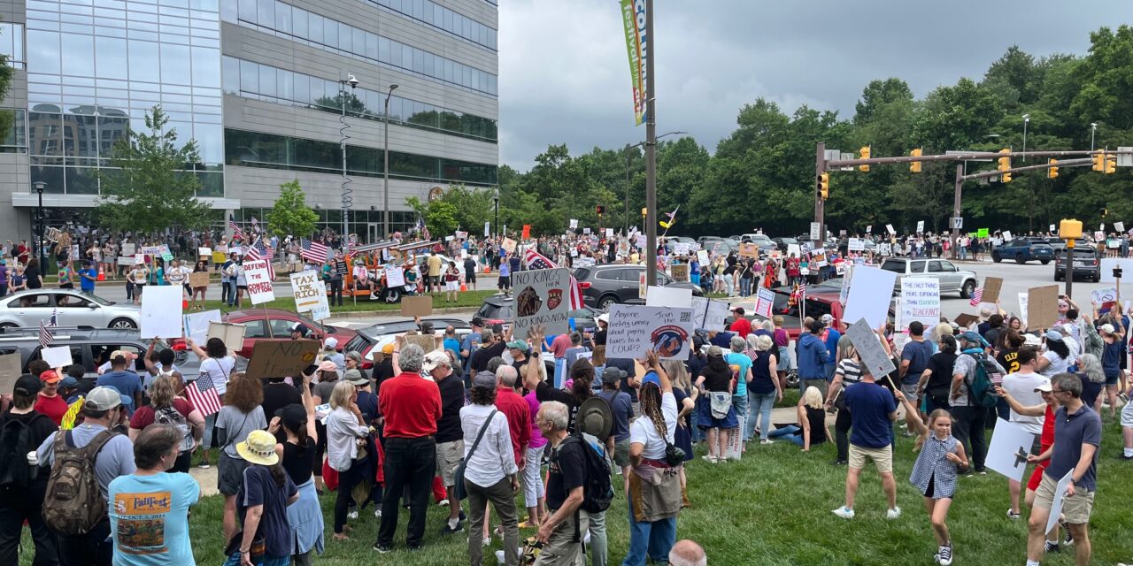 “No Kings” rally brought out thousands to Columbia