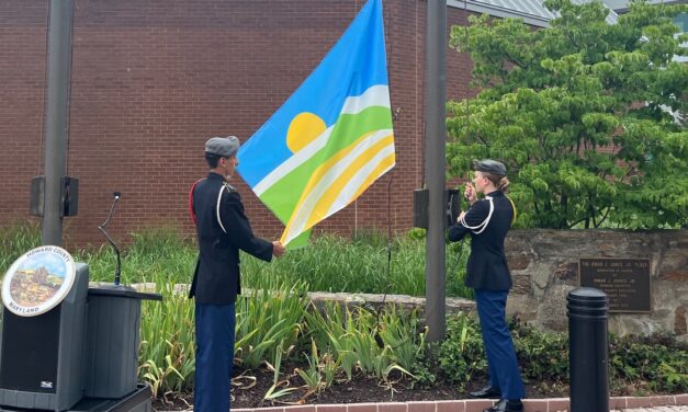 Howard County raises new flag