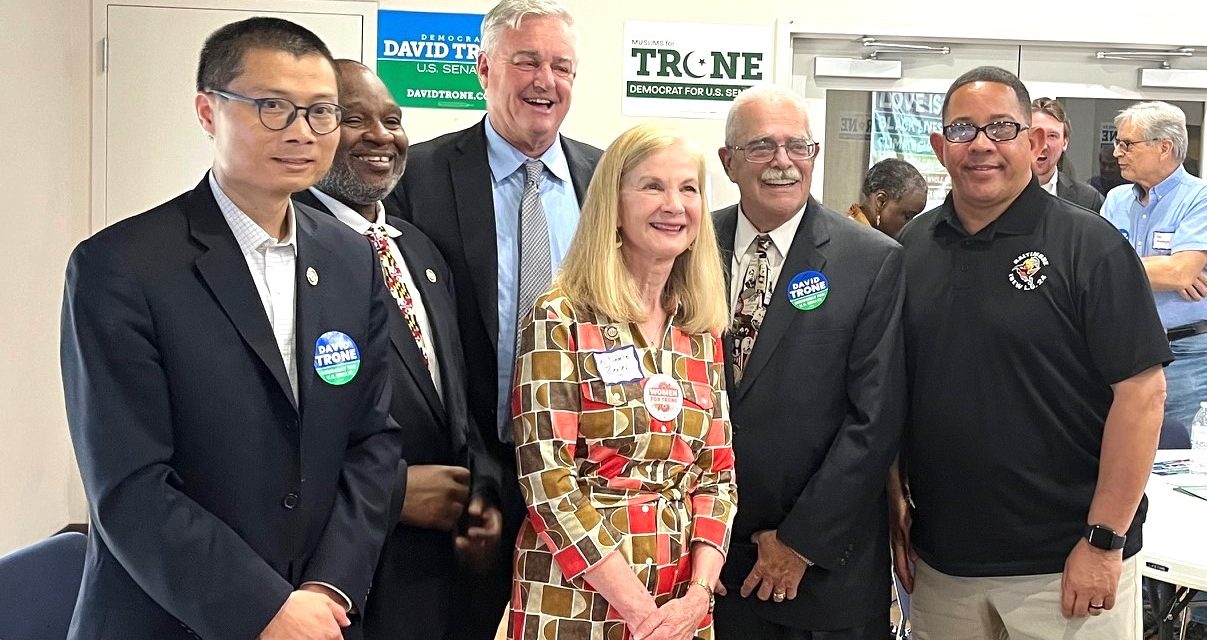 Trone, Alsobrooks campaign across state with competing endorsers